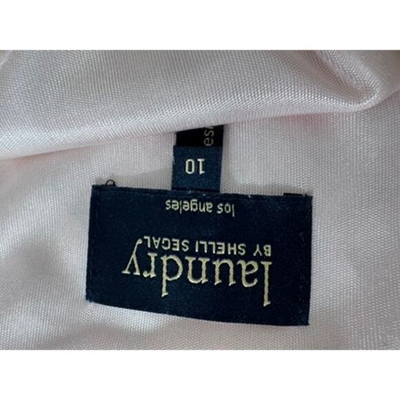 "LAUNDRY" Cream Lace Midi Dress SZ 10 Mesh Sunday Dress Wedding Formal Evening - Picture 6 of 9